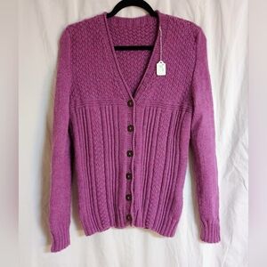 Elegant Purple Women's Cardigan